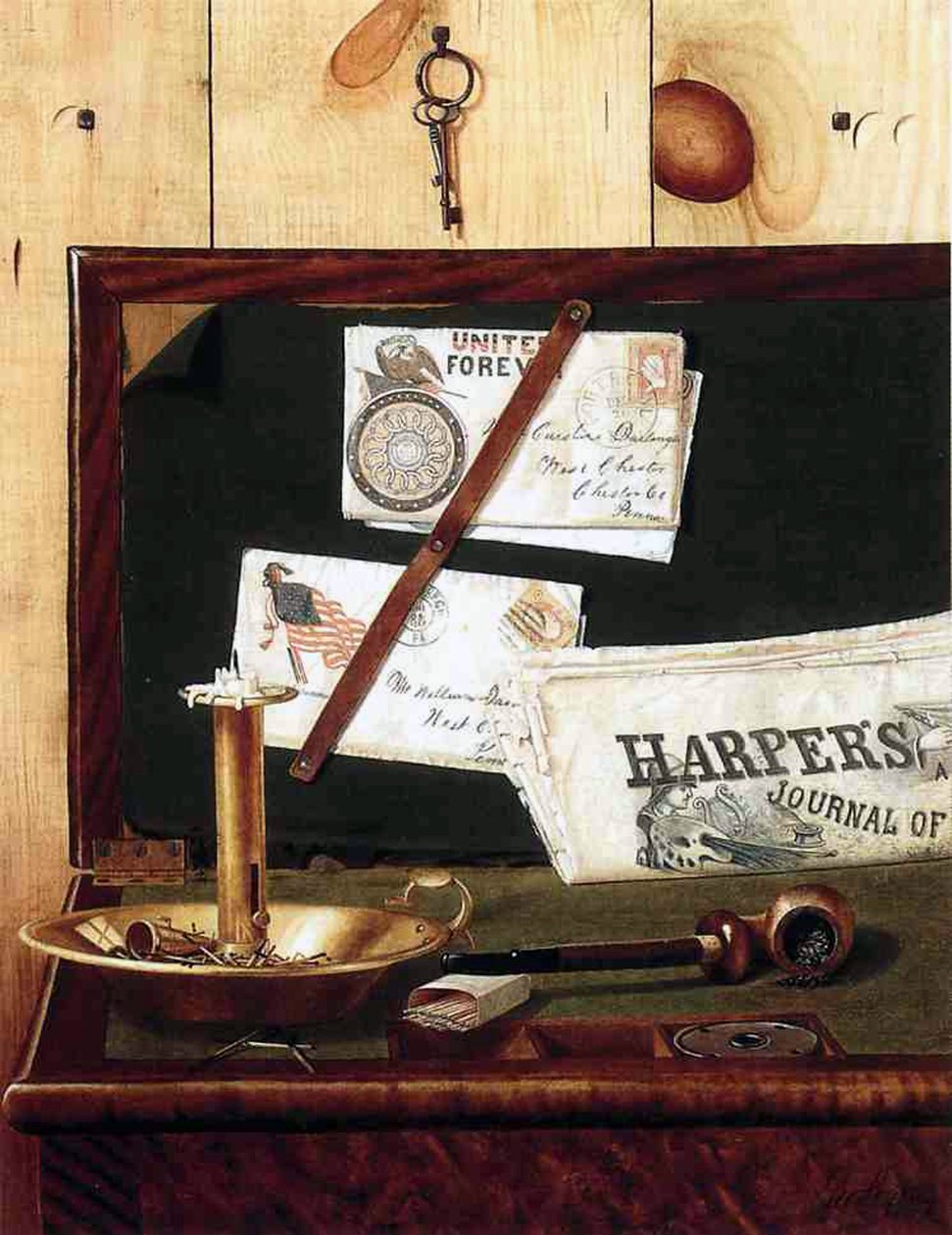 静物画トロンプレイユ、1892 作： ジョージコープ