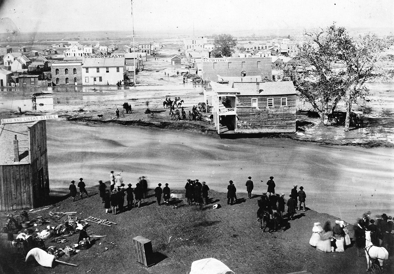1864年5月19日、コロラド州デンバーの大洪水 作： 