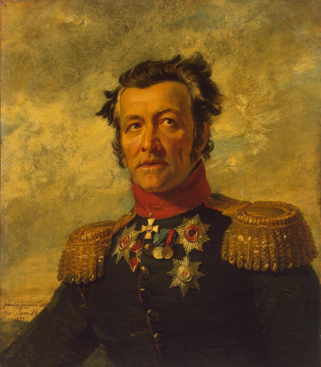 Grigory Maximobich Berg 1-st 16.08.1765 26.03.1833、ロシアの将軍の肖像 作： ジョージ・ドー