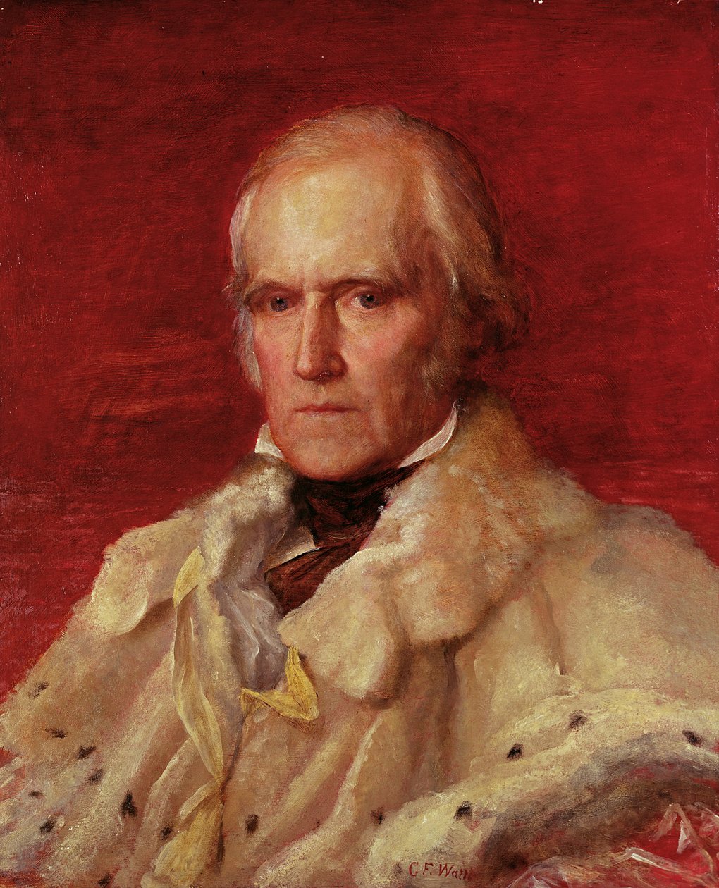 ストラットフォード・カニング（1786-1880）、ストラットフォード・ド・レッドクリフ子爵（1856-7）の肖像 作： ジョージ・フレデリック・ワッツ