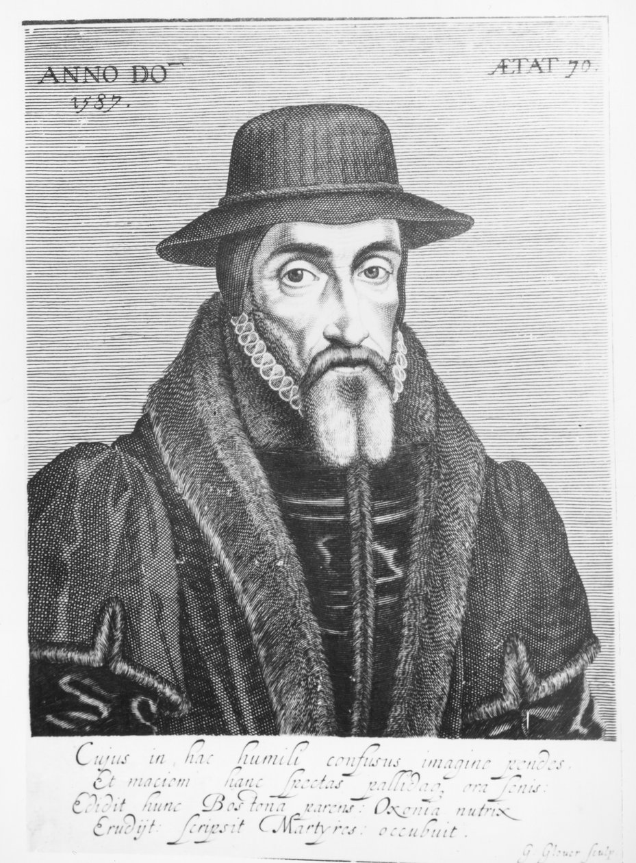 ジョンフォックス（1516-87）の肖像 作： ジョージ・グローバー