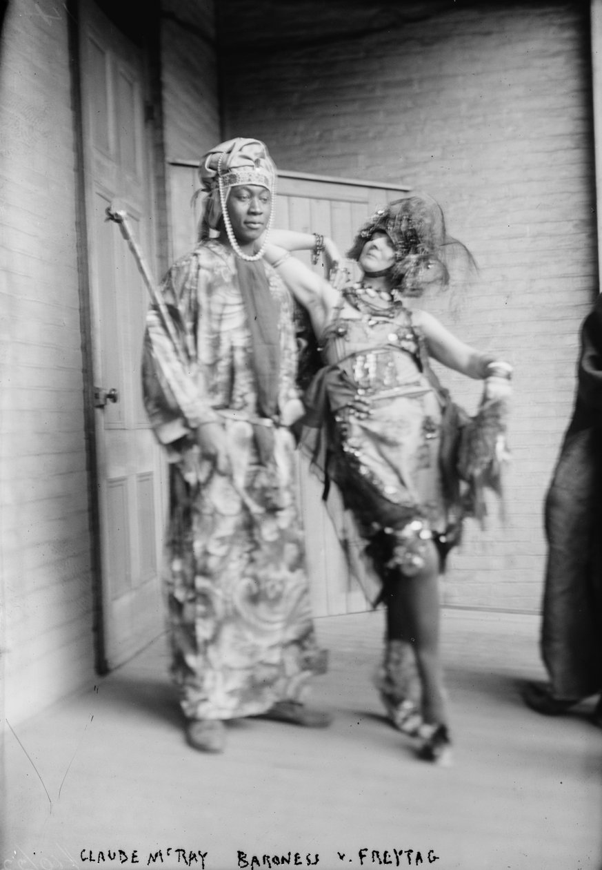 クロードマッケイと男爵のフォンフライタグローリングホーフェン、1915年頃 作： ジョージ・グランサム・ベイン