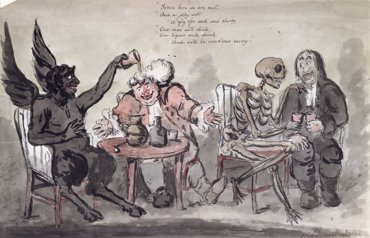 Issac Cruikshank（c.1756-c.1811）c.1798によって刻まれた医者および彼の友人 作： ジョージ・ムタード・ウッドワード