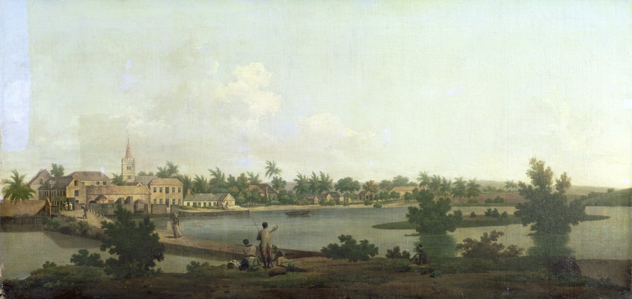 ジャマイカの風景、1775年頃 作： ジョージ・エドワード・ロバートソン