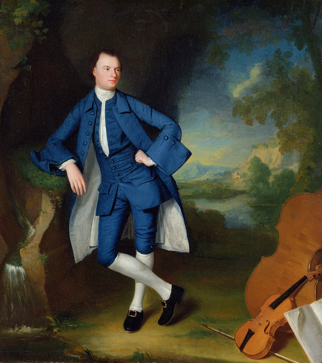 男の肖像、1758〜60年 作： ジョージ・ロムニー