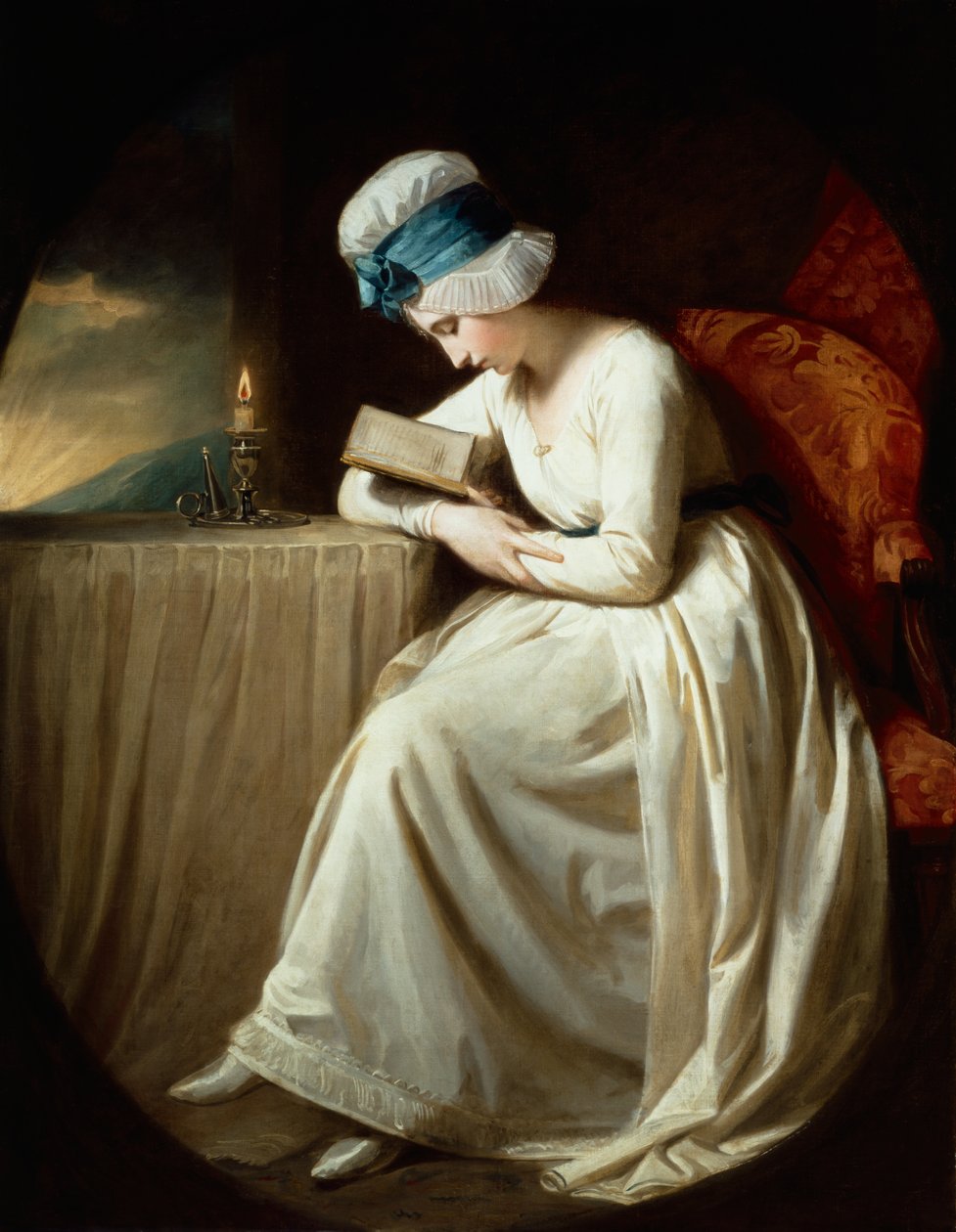 セリーナ読書、1780-85 作： ジョージ・ロムニー