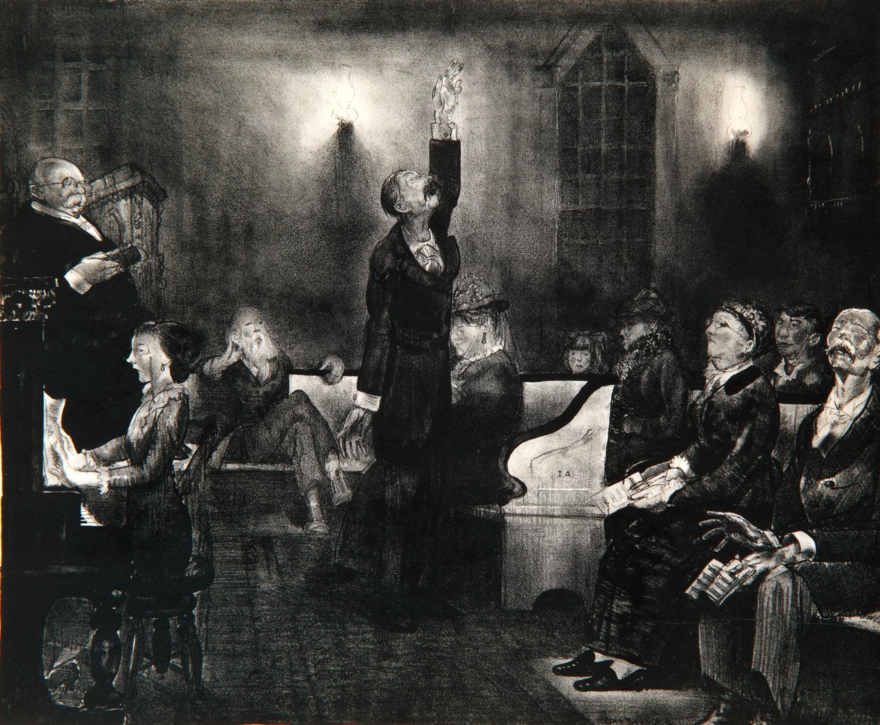 祈祷会、1916 作： ジョージウェスリーベローズ