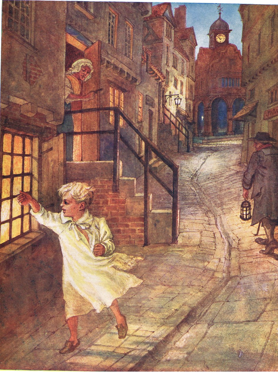 ウィリーウィリーウィンキー、「絵の本」のイラスト、1910 作： ジョージ、カーライルハワード伯爵