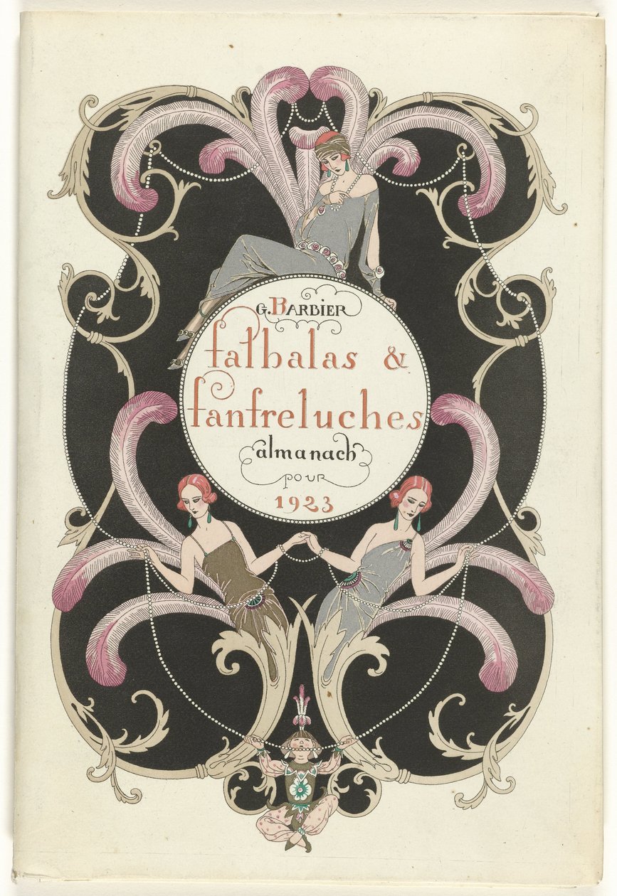 The Fashion Magazine as テンプレス Falbalas and Fanfreluches, Almanac of Present, Past & Future Modes for 1923, 2 年 作： ジョージ・バーバー