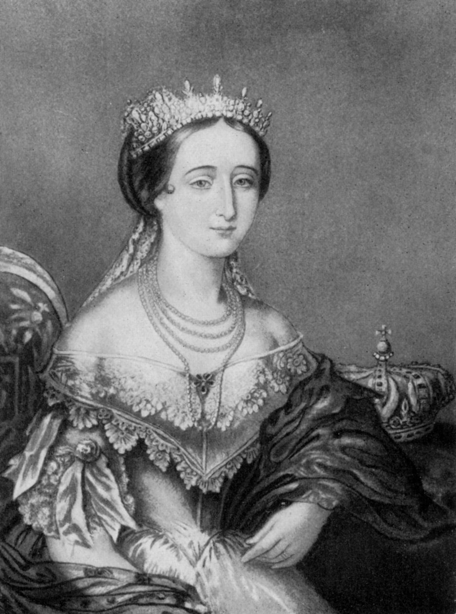 ウジェニードモンティジョ、フランス皇后コンソートc1853-1857、1910年。 作： ジョージ・バクスター
