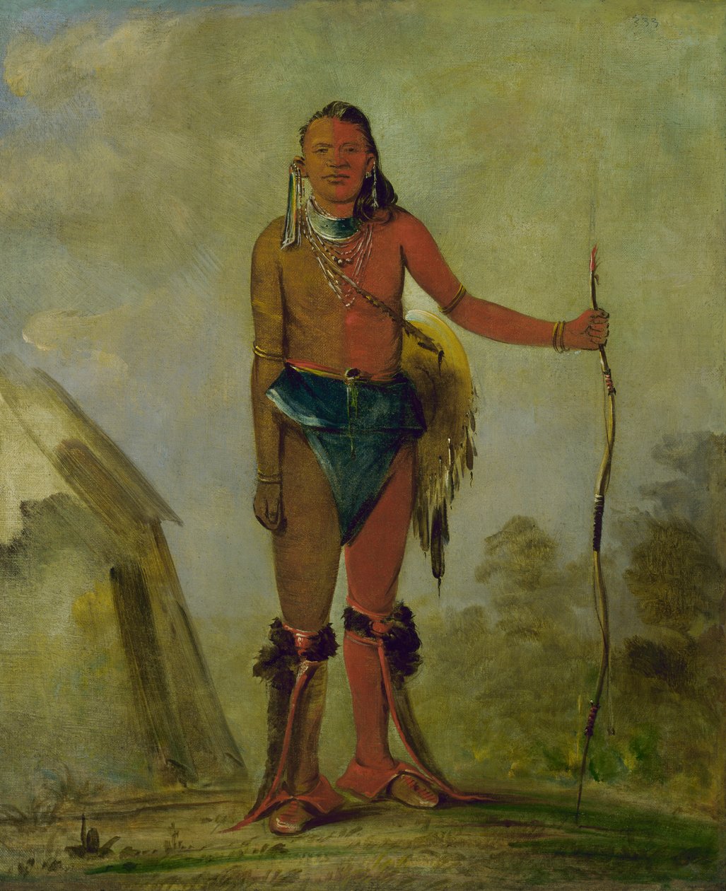愛の輪、火、キツネの薬師、1835. 作： ジョージ・カトリン