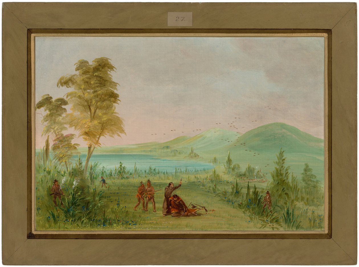 デュオーに暗殺されたラ・サール。1686年5月19日 作： ジョージ・カトリン