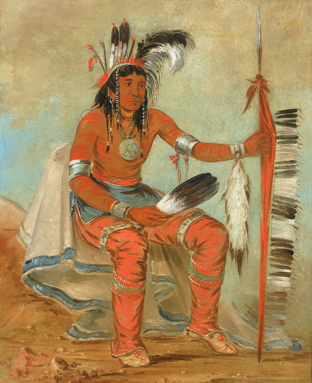 オンダイグ、カラス、ダンディ、1836. 作： ジョージ・カトリン
