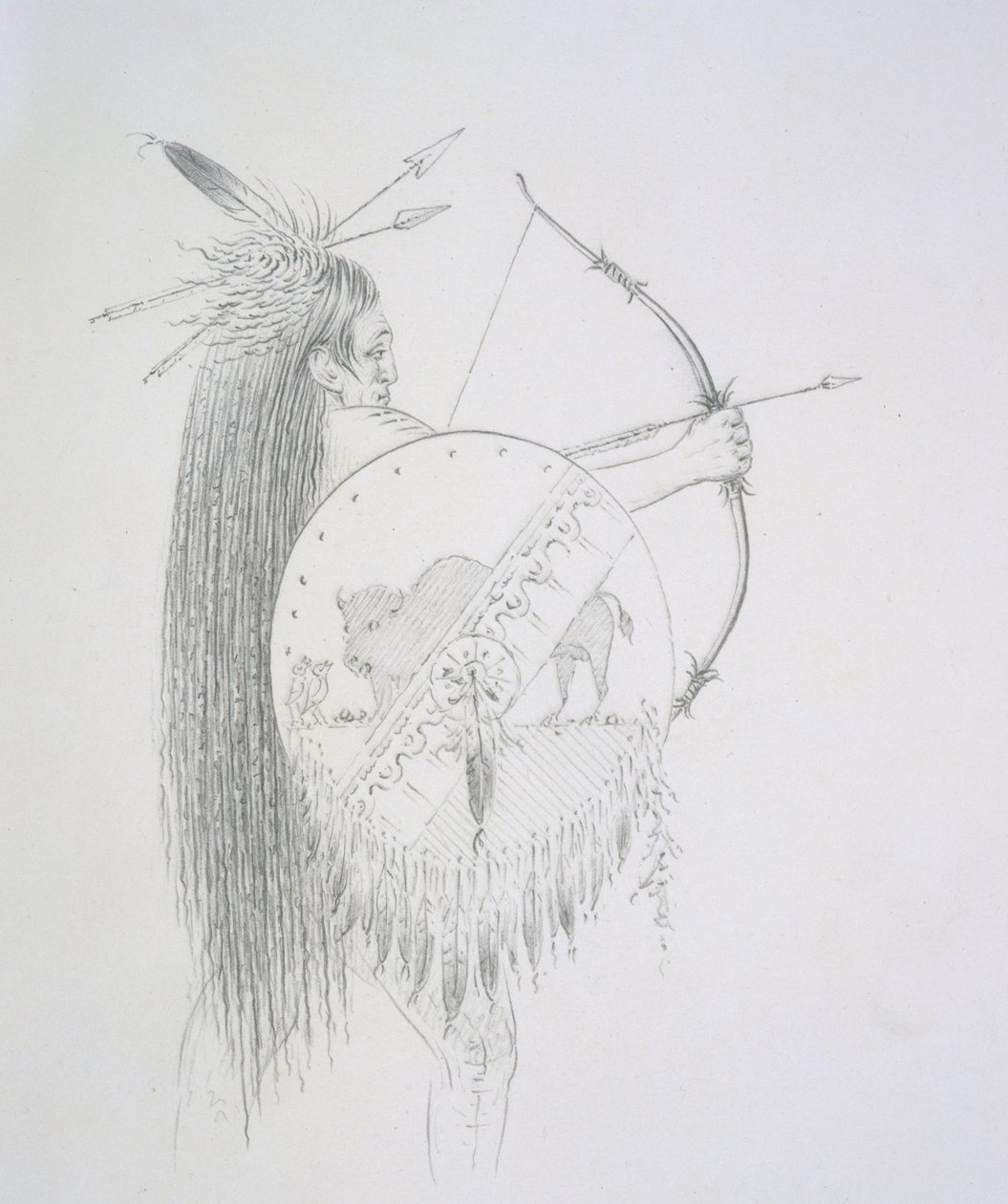 Un-ka-ka Ha-hon-she-kaw（長い指の爪）1852 作： ジョージ・カトリン
