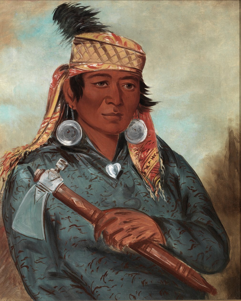 ワーペサイ、ザ・ホワイト、1830年。 作： ジョージ・カトリン