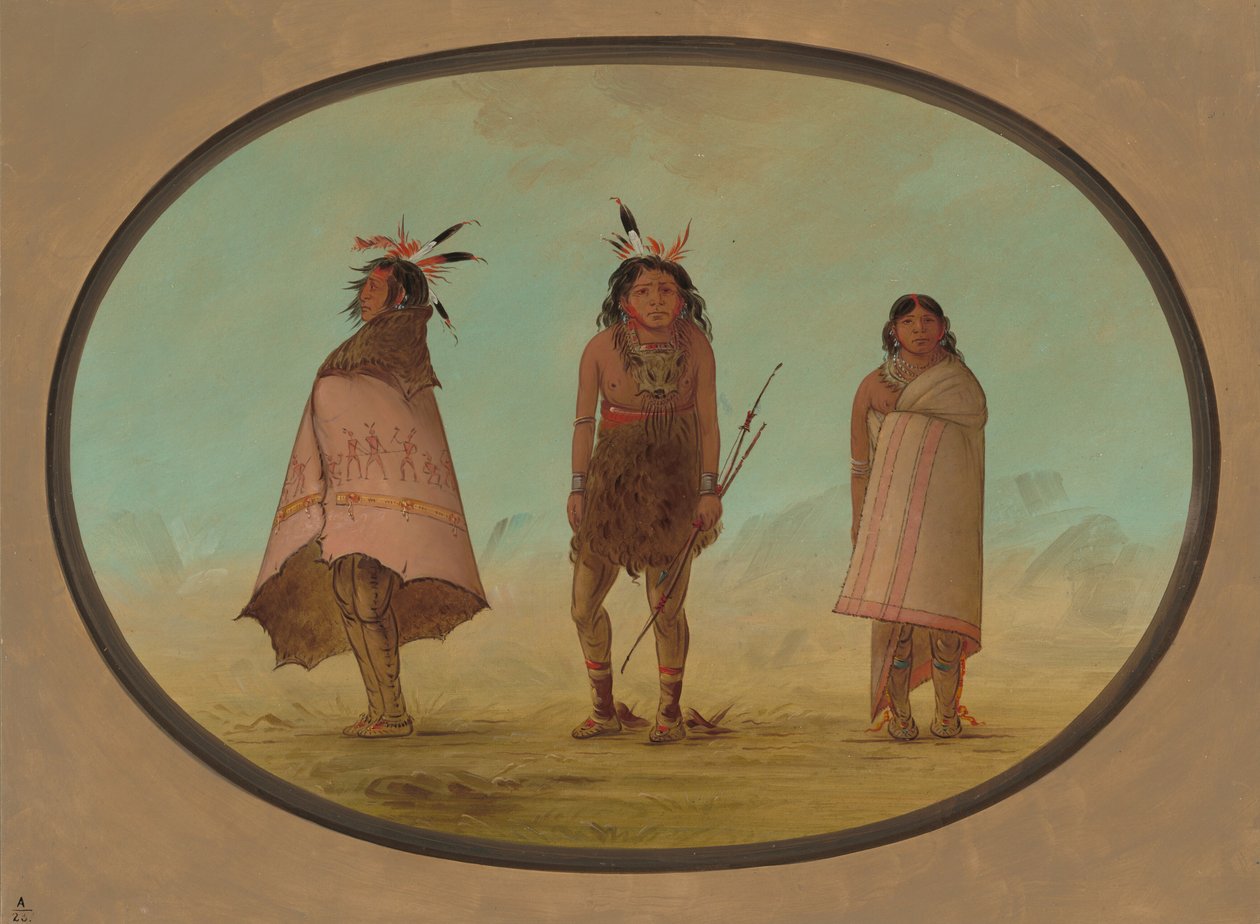 Yntah Medicine Man、戦士、そして女性、18551869. 作： ジョージ・カトリン