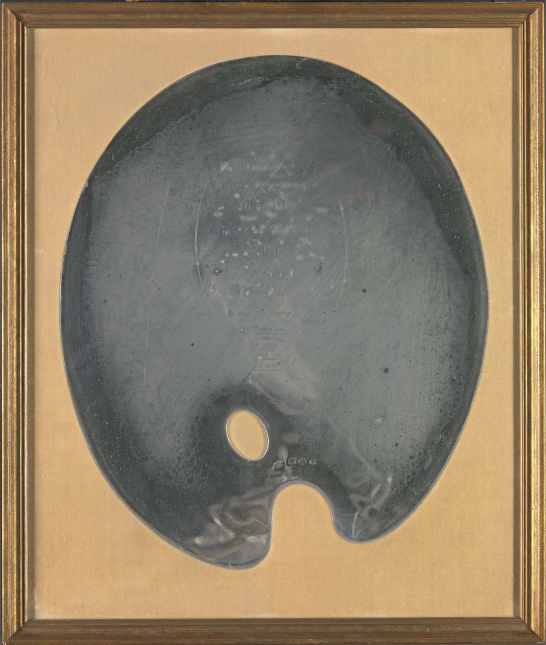 George III Irisches Silber: George Chinnery Palette, präsentiert dem Künstler von den Künstlern von Dublin, 27. Juli 1801 作： ジョージ・チナリー