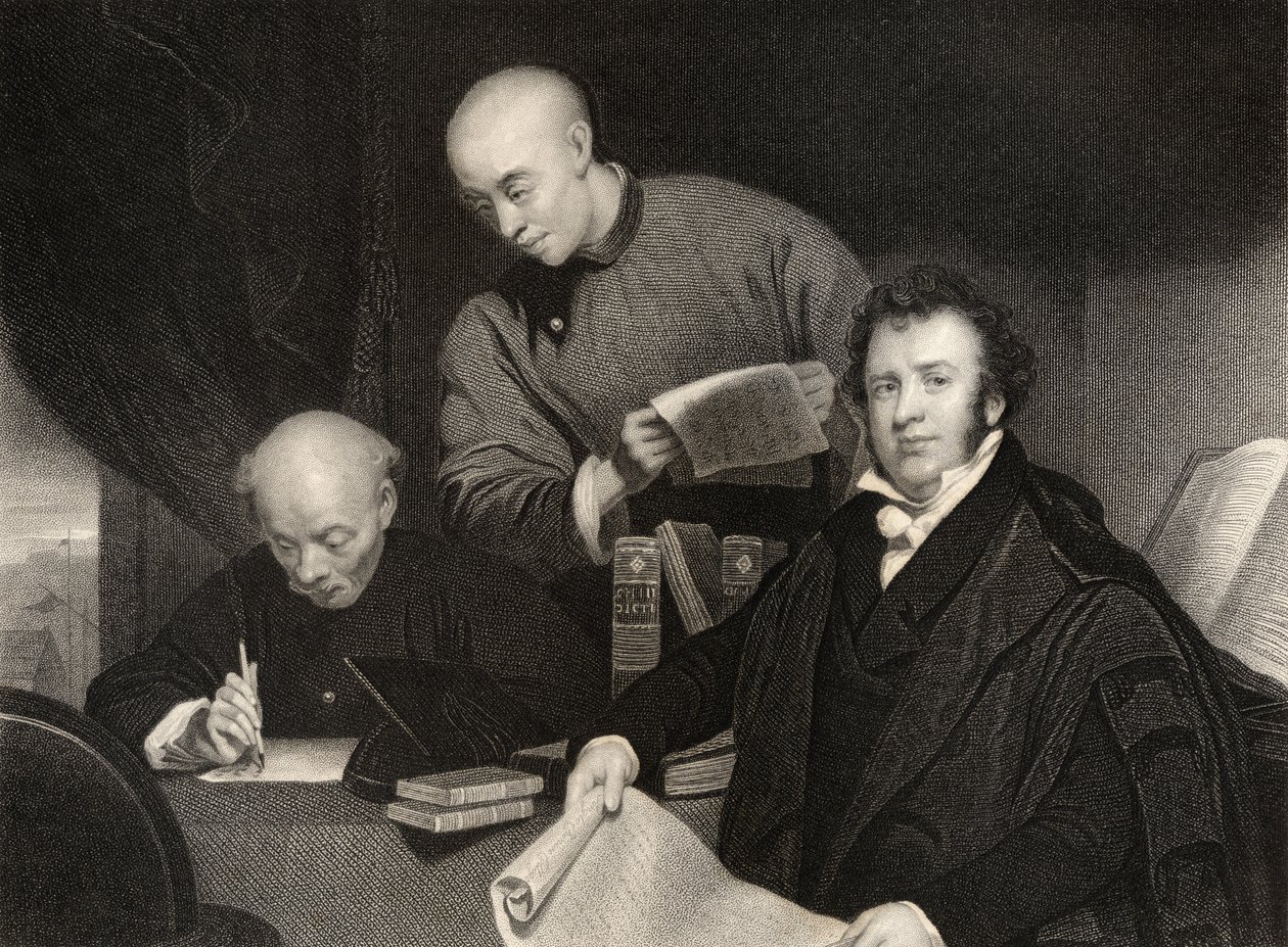 ロバートモリソン、W。ホールによって「ナショナルポートレートギャラリー第IV巻」から彫刻、1820年頃公開 作： ジョージ・チナリー