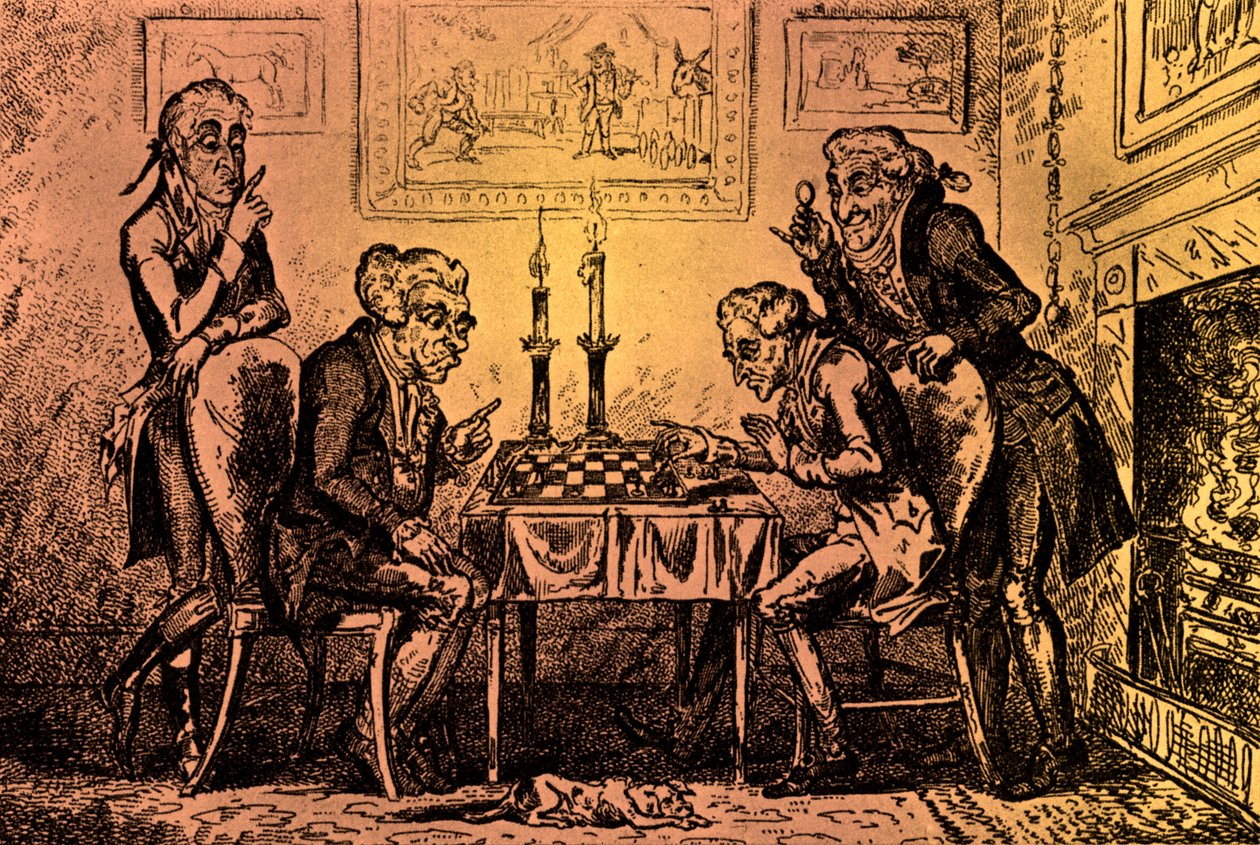 チェスのゲーム 作： ジョージ・クルクシャンク