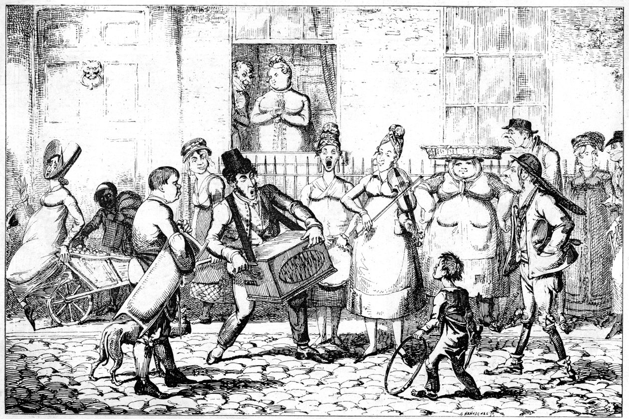 サボヤード、1818年。 作： ジョージ・クルクシャンク