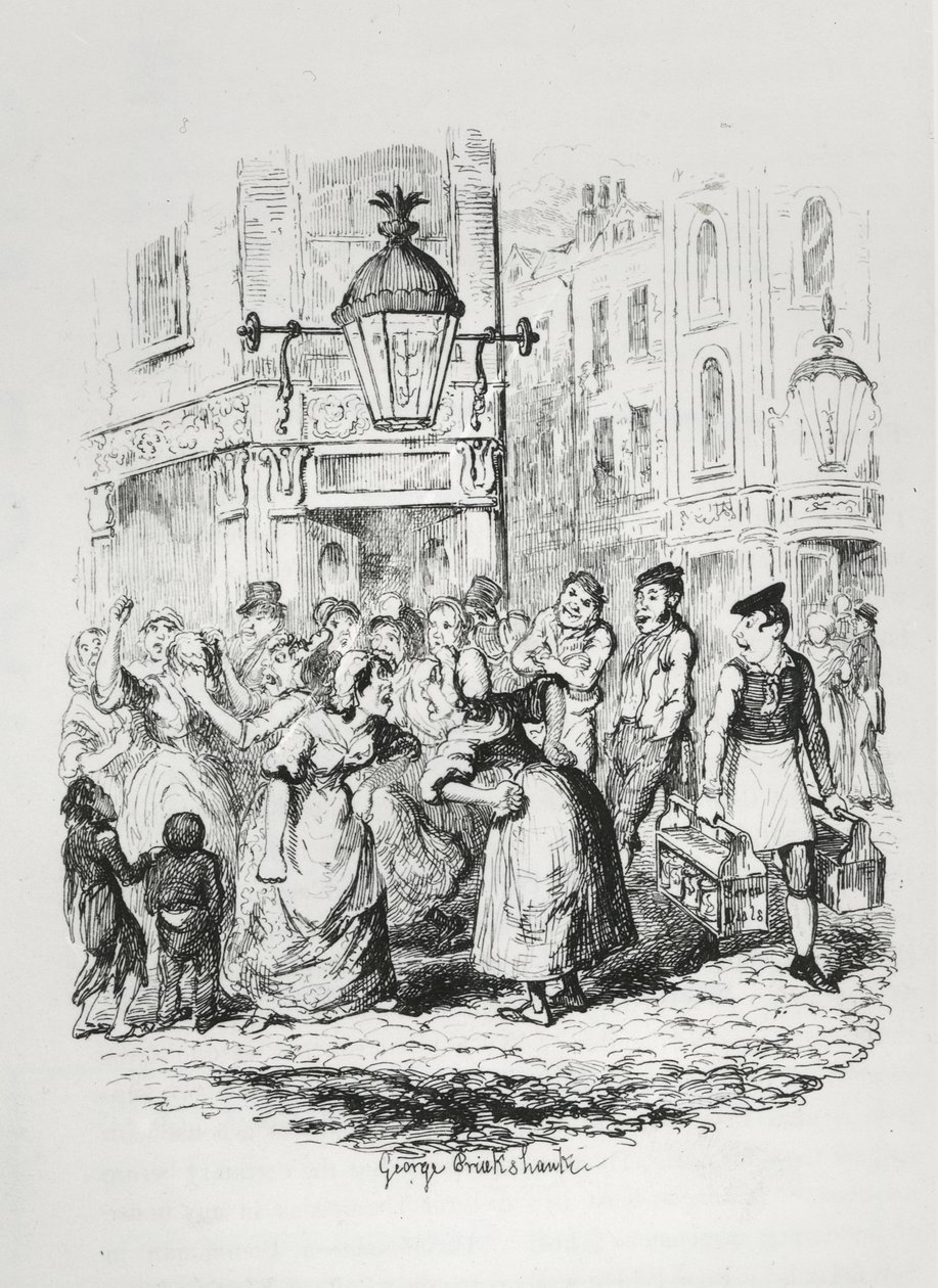 セブンダイアル、1836年頃 作： ジョージ・クルクシャンク