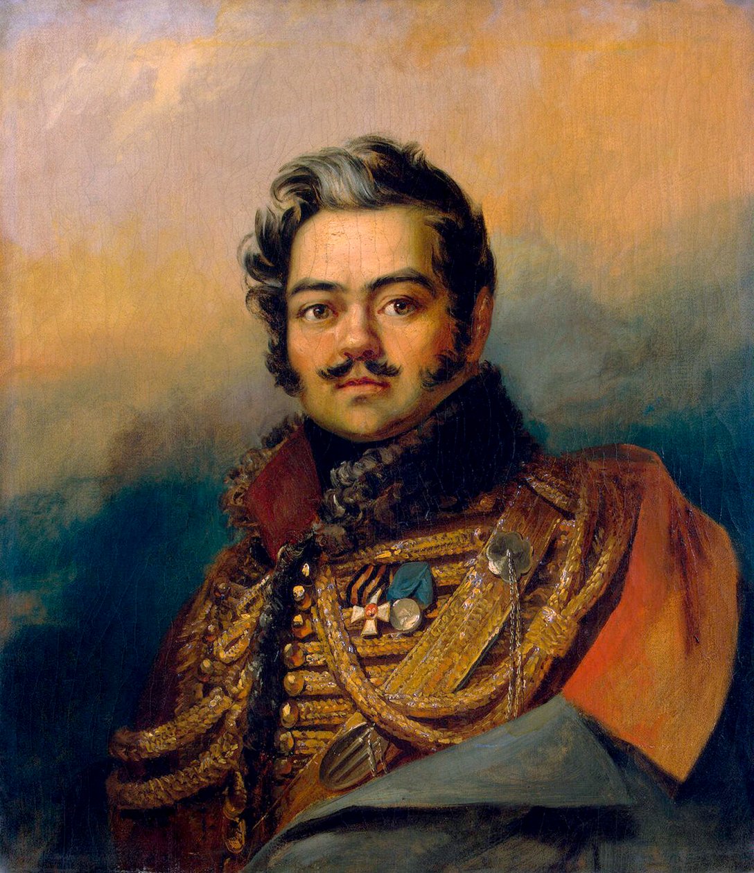 デニスダビドフ、ロシアの兵士と詩人、c1828。 作： ジョージ・ドー