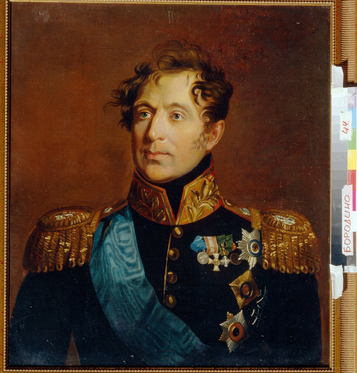 ミハイル ミロラドヴィッチ将軍 (ミロラドヴィッチ) の肖像 (1771-1825)。 George Dawe (1781-1829) の絵画、キャンバスに油彩。 英国美術 作： ジョージ・ドー