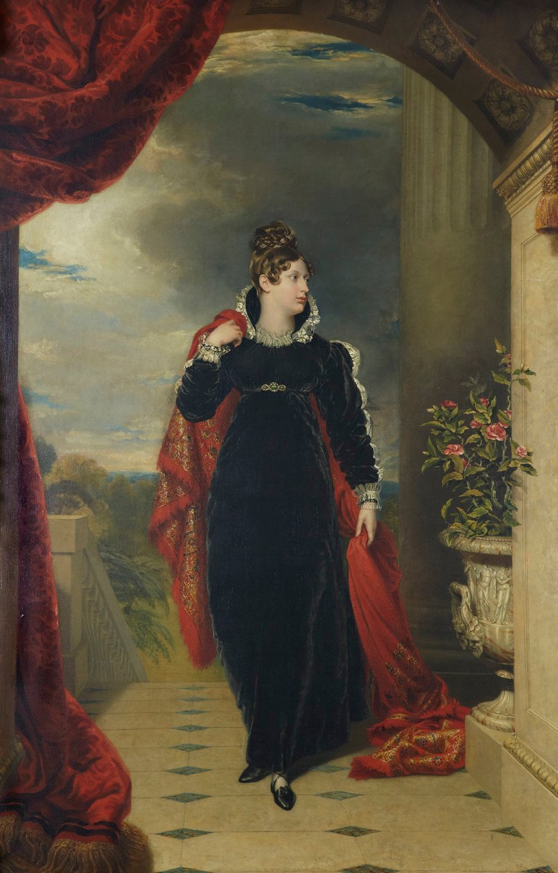 ウェールズのシャーロット王女の肖像、1796～1817年、1816年頃。 作： ジョージ・ドー