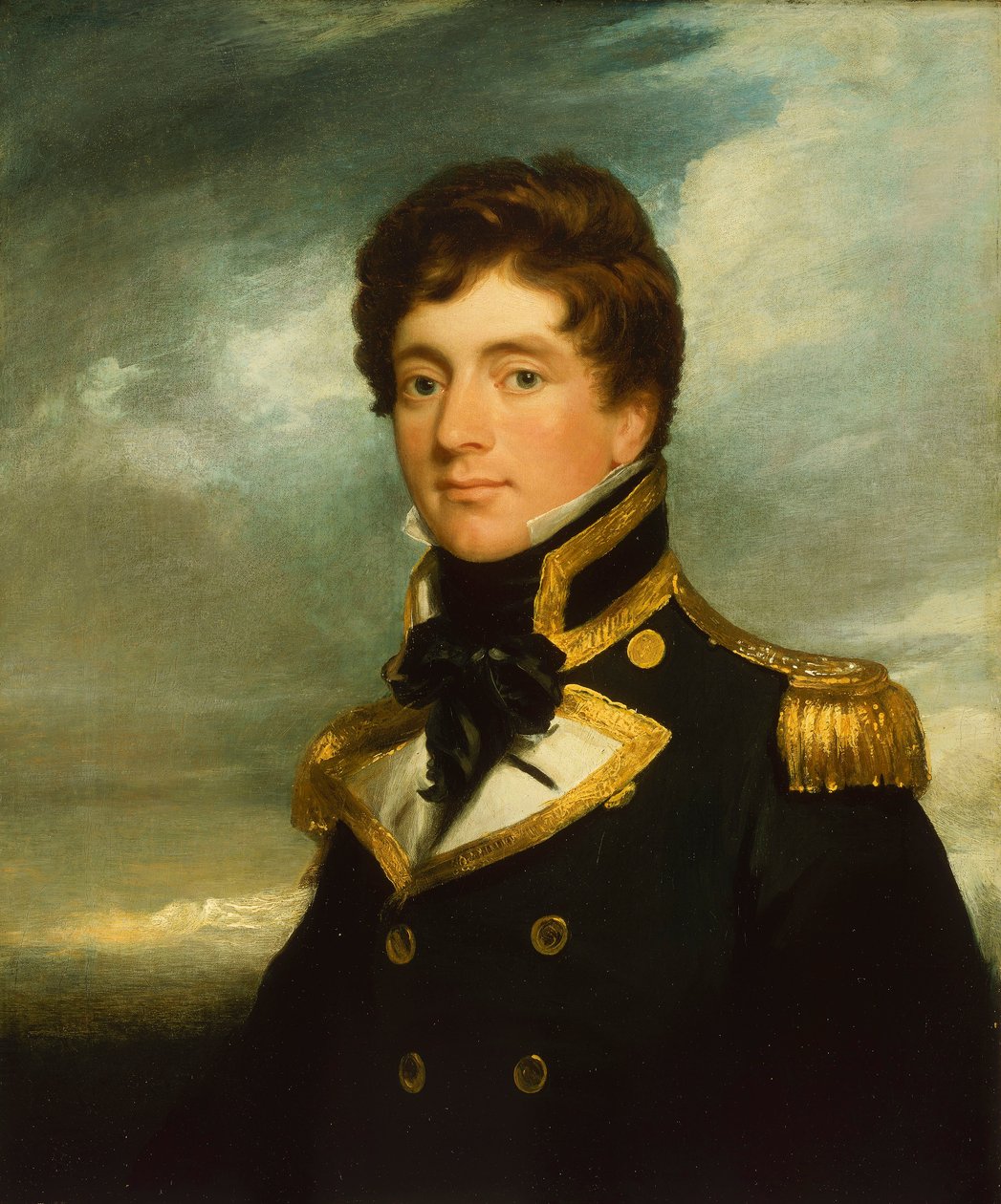 フレデリック・ウィリアム・ビーチー大尉（1796-1856）1822年頃（キャンバスに油彩） 作： ジョージダンカンビーチー