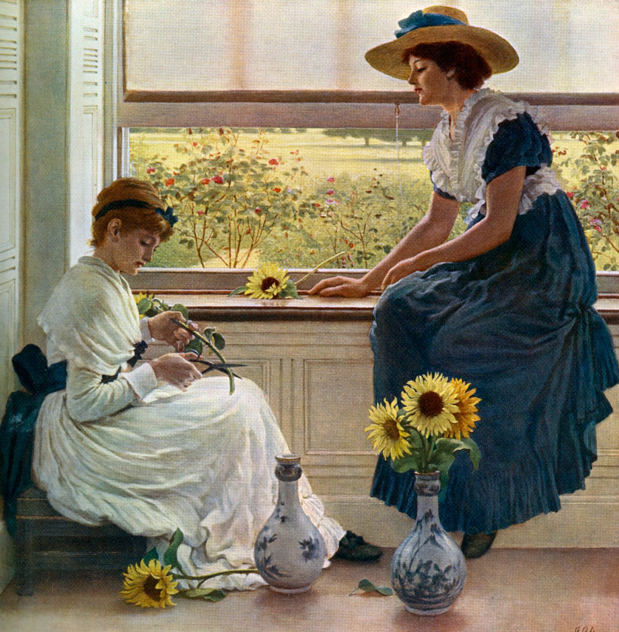 太陽と月の花、1890年、1912年。 作： ジョージ・ダンロップ・レスリー