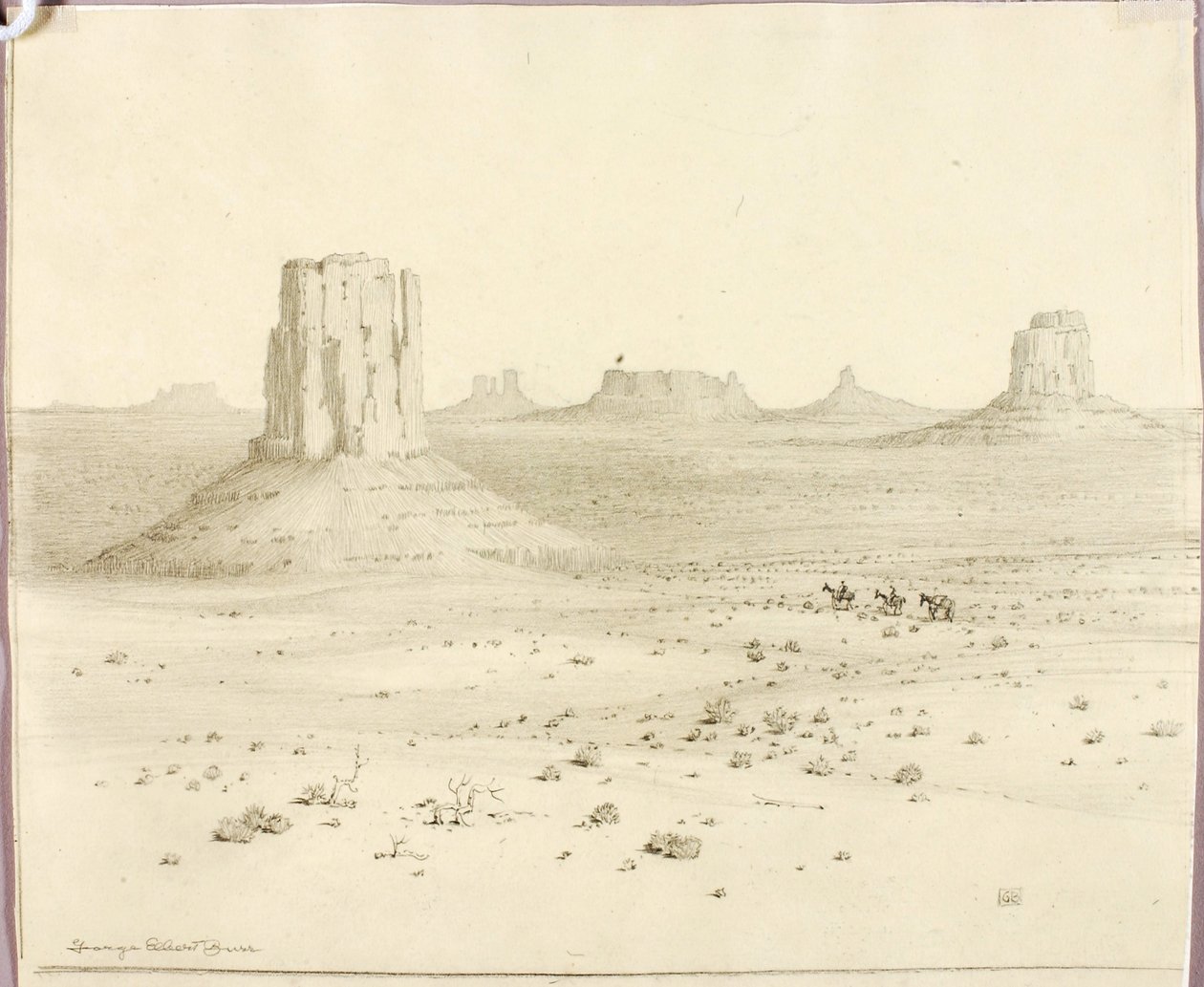無題（『Desert Monuments, Arizona』の転写画） 作： ジョージ・エルバート・バー