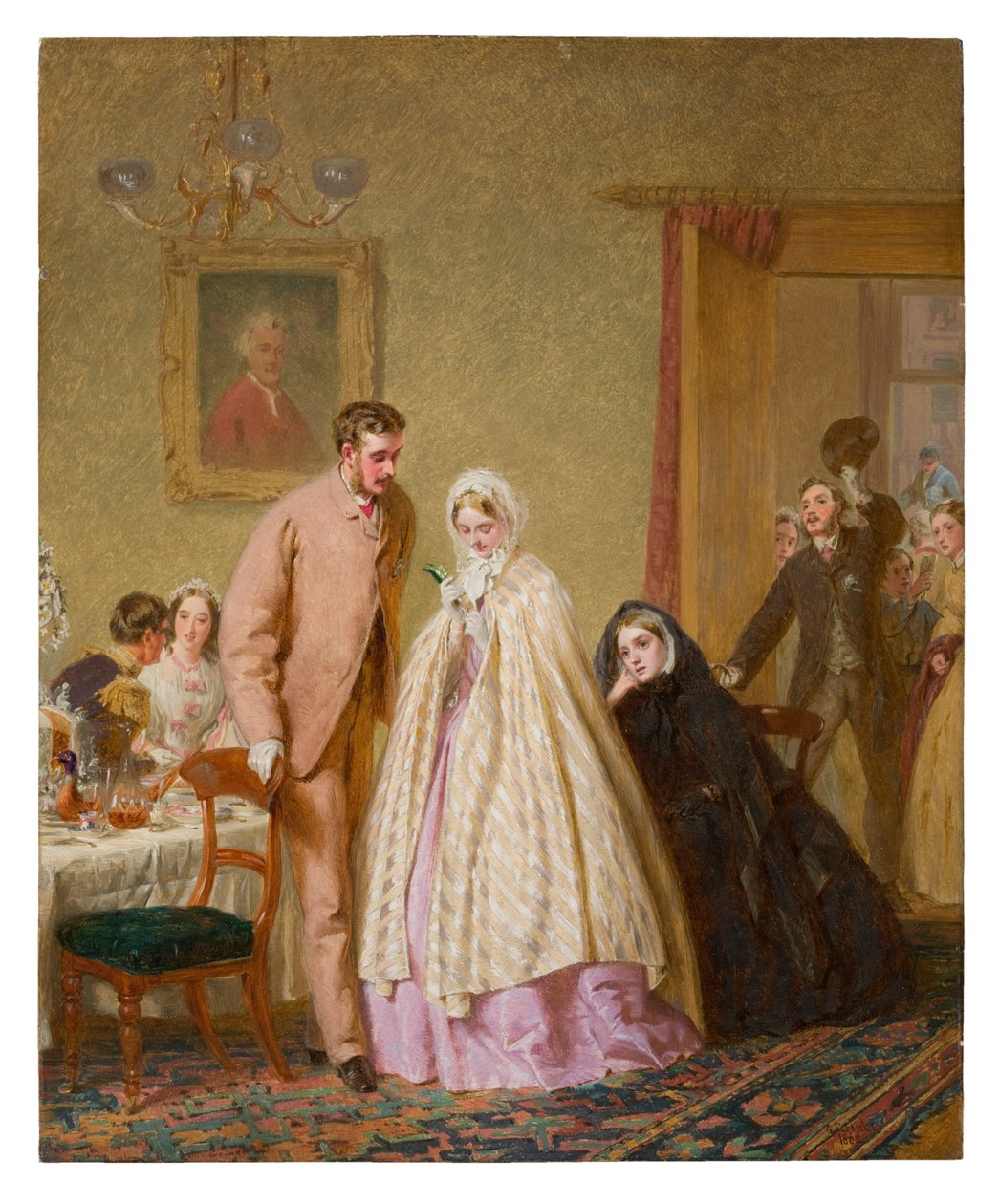 1862年の結婚式の朝食 作： ジョージエルガーヒックス