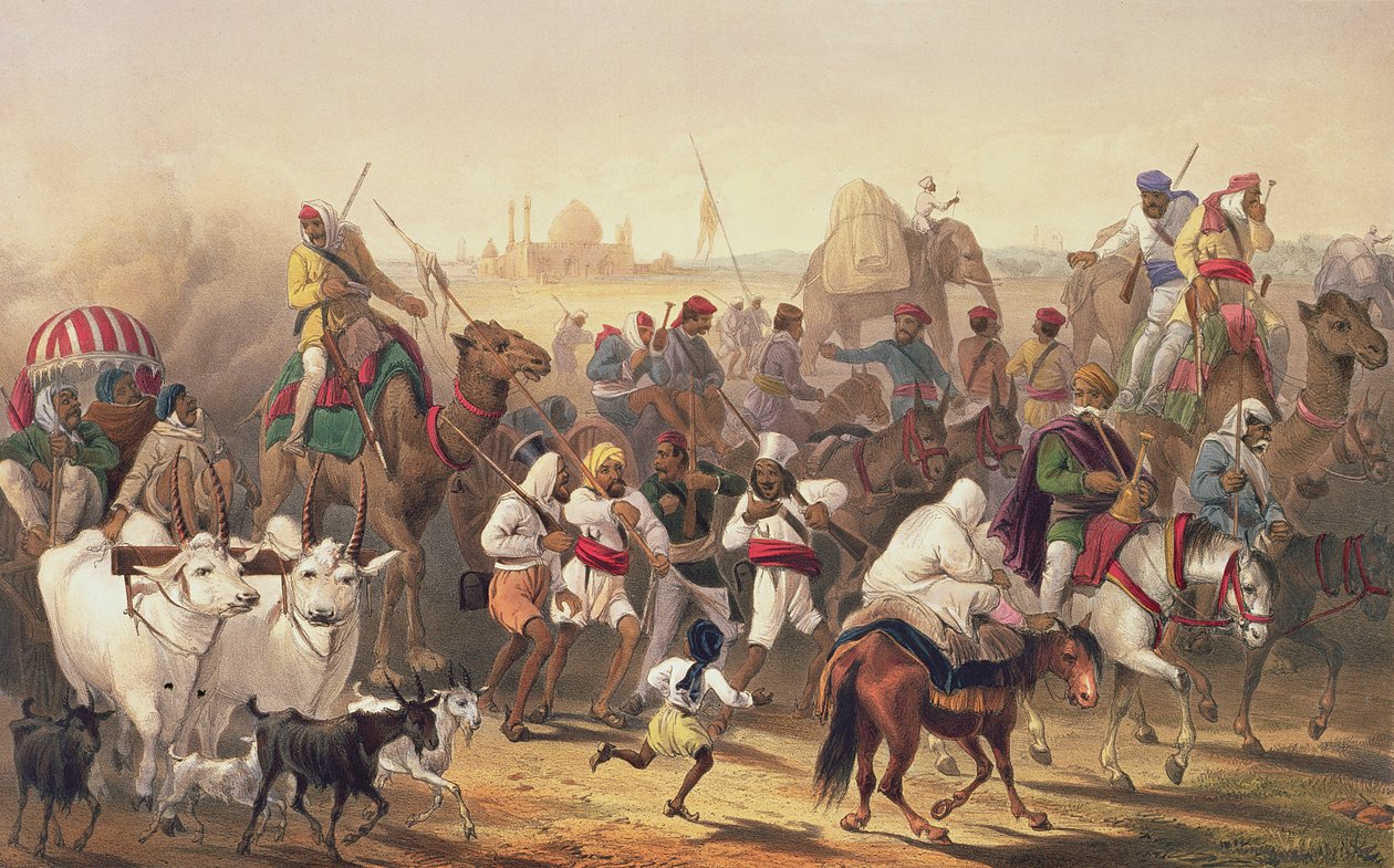 1781.c8 Pl.20 「インドでのキャンペーン」より先住民連合軍の軍隊 作： ジョージ・フランクリン（後）アトキンソン