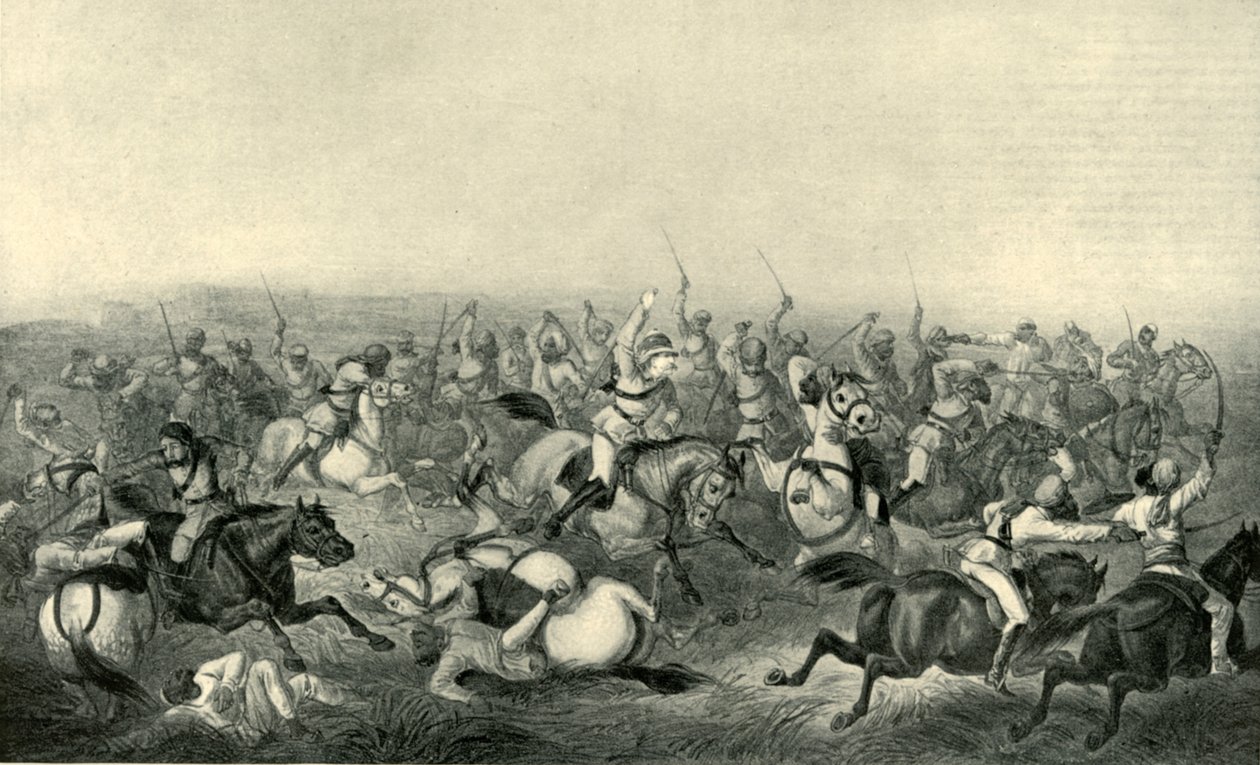 1857年、ロタックでのホドソンズ馬の担当、1901年。 作： ジョージ・フランクリン・アトキンソン