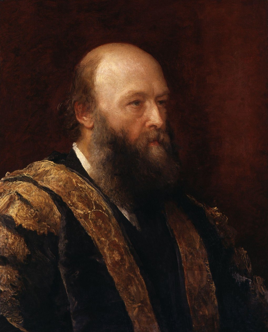 第3代ソールズベリー侯爵ロバート・ガスコイン＝セシル（1830-1903）の肖像画 作： ジョージフレデリックワッツ