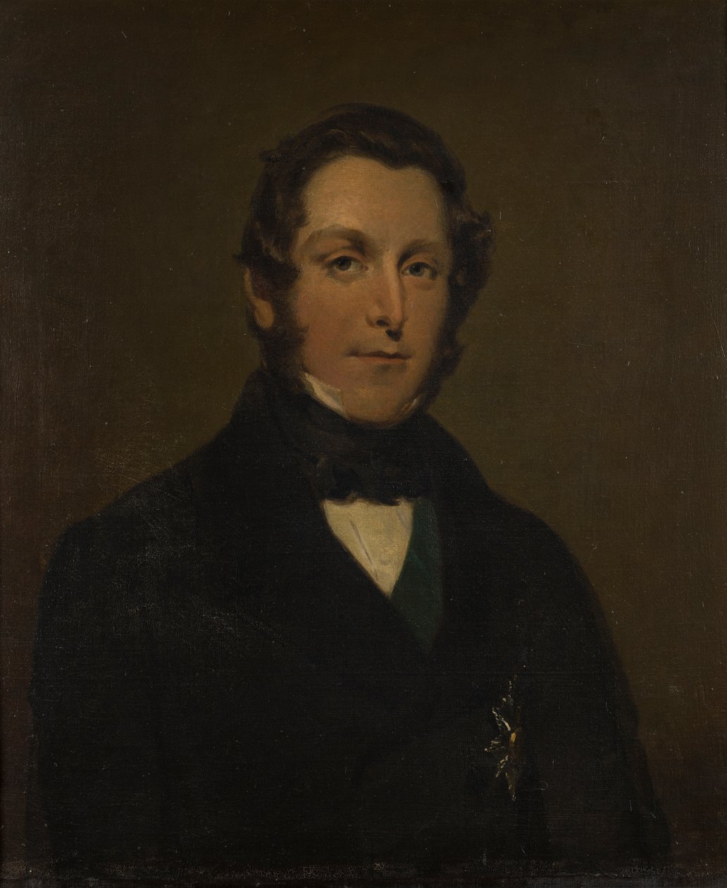 ジェームズ・アンドリュー・ブラウン・ラムゼイの肖像、初代ダルハウジー侯爵（1812-1860）、1833-60年頃（キャンバスに油彩） 作： ジョージ・フレデリック・クラーク