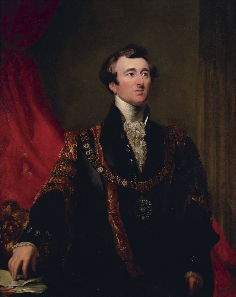 1845年、ロンドン市長ジョン・ジョンソン（ジョージ・ヘイター作 作： ジョージ・ヘイター