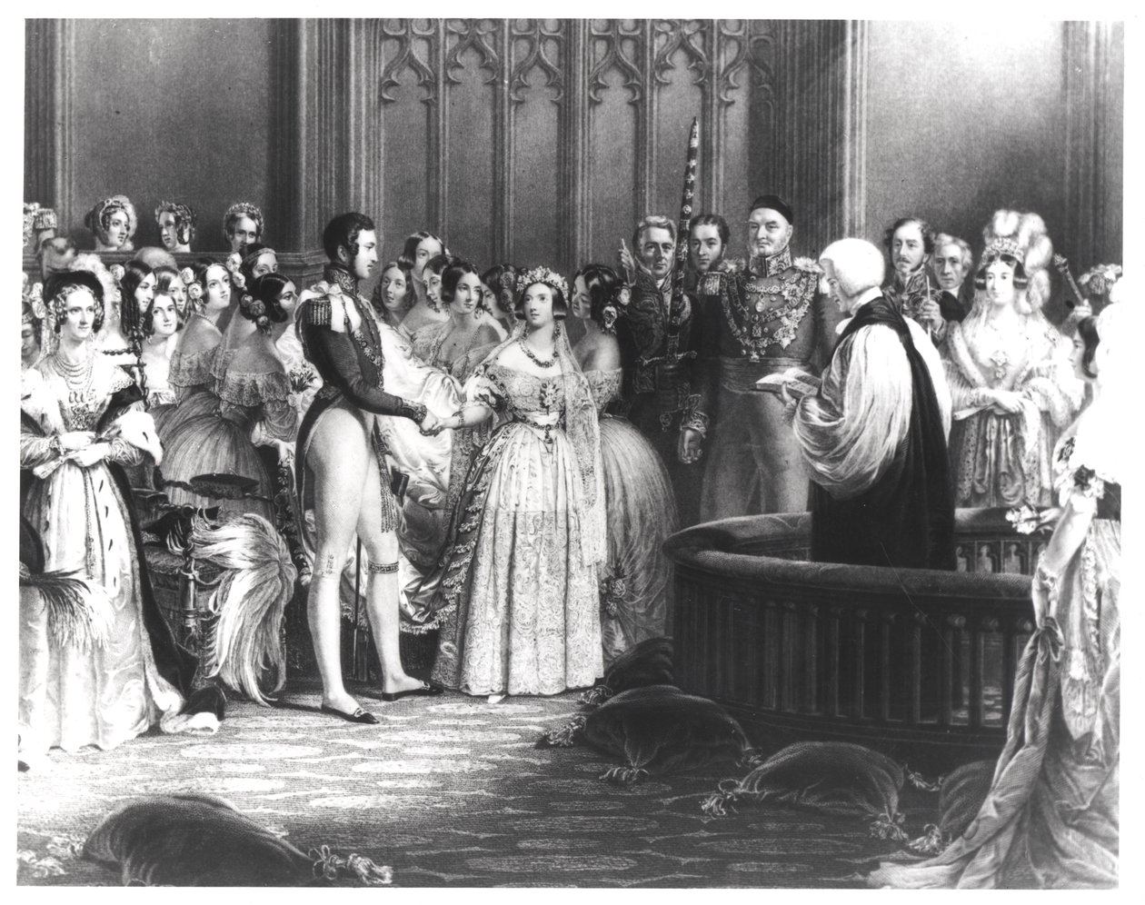 1840年2月10日にセントジェームズ宮殿でビクトリア女王（1819-1901）と