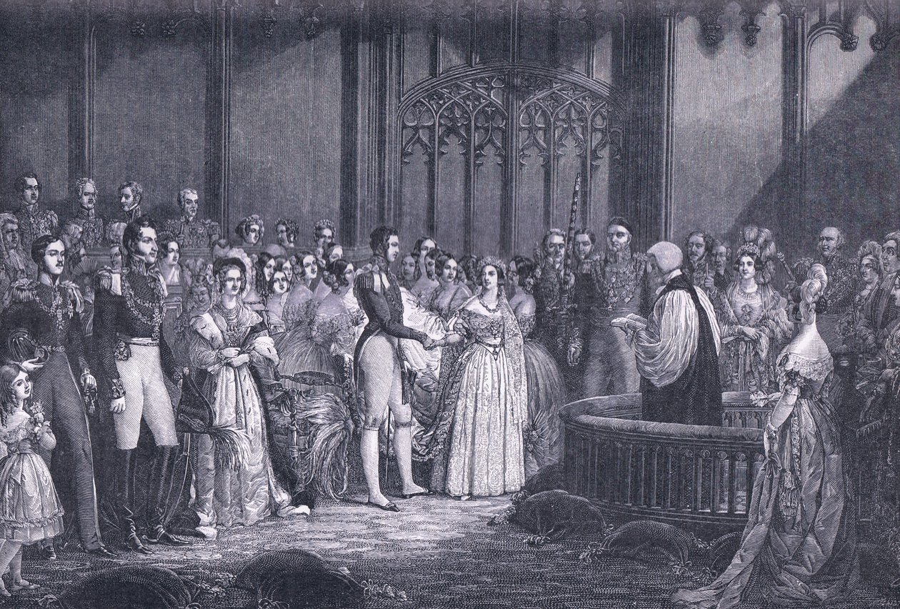 ビクトリア女王の結婚AD 1840 作： ジョージ・ヘイター