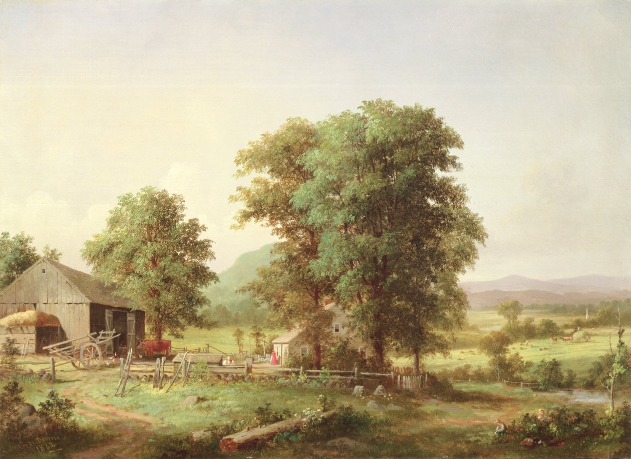 1862年の夏の風景 作： ジョージ・ヘンリー・デュリー