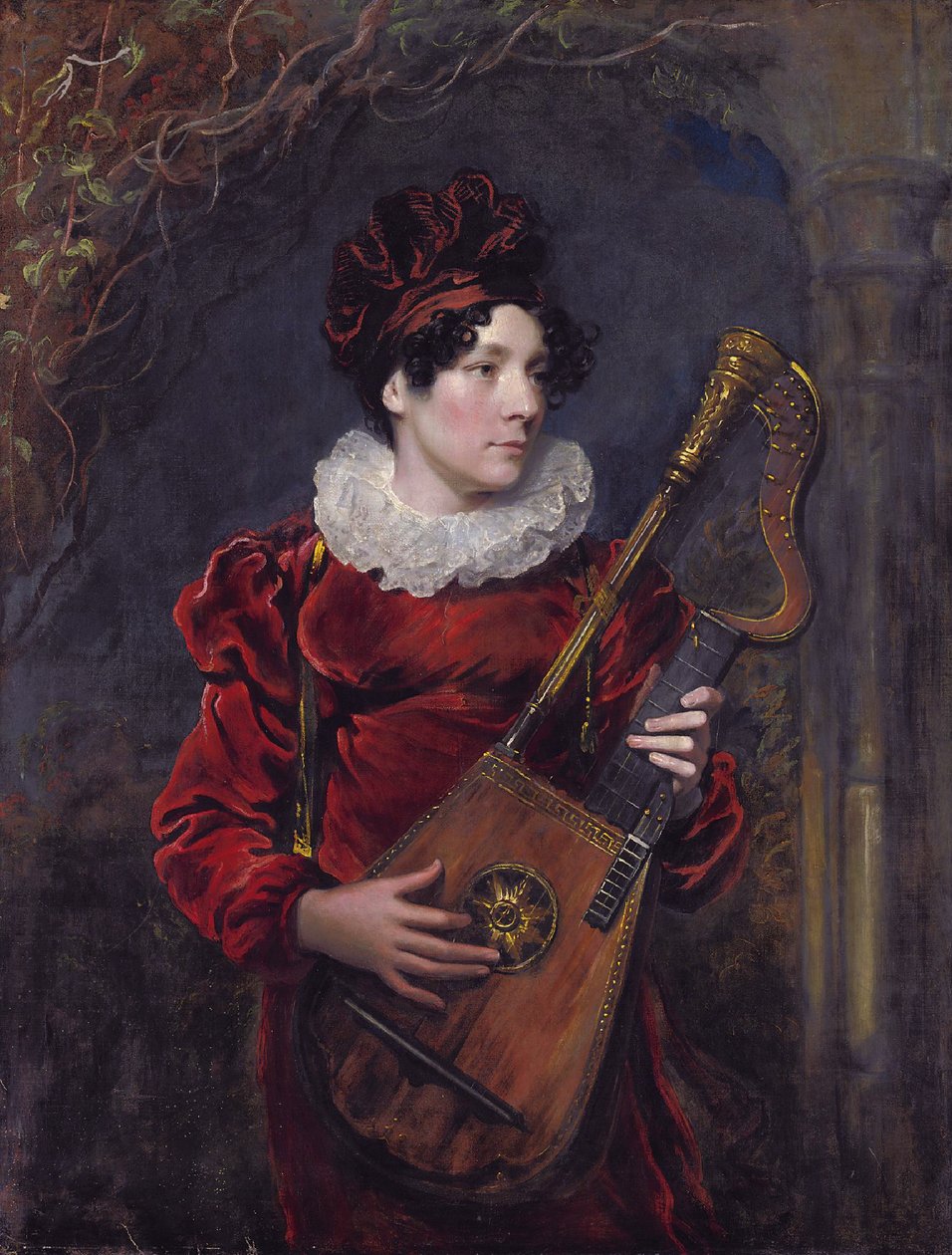 のちのエセックス伯爵夫人、キティ・スティーヴンスの肖像（1794年～1882年） 作： ジョージ・ヘンリー・ハーロウ