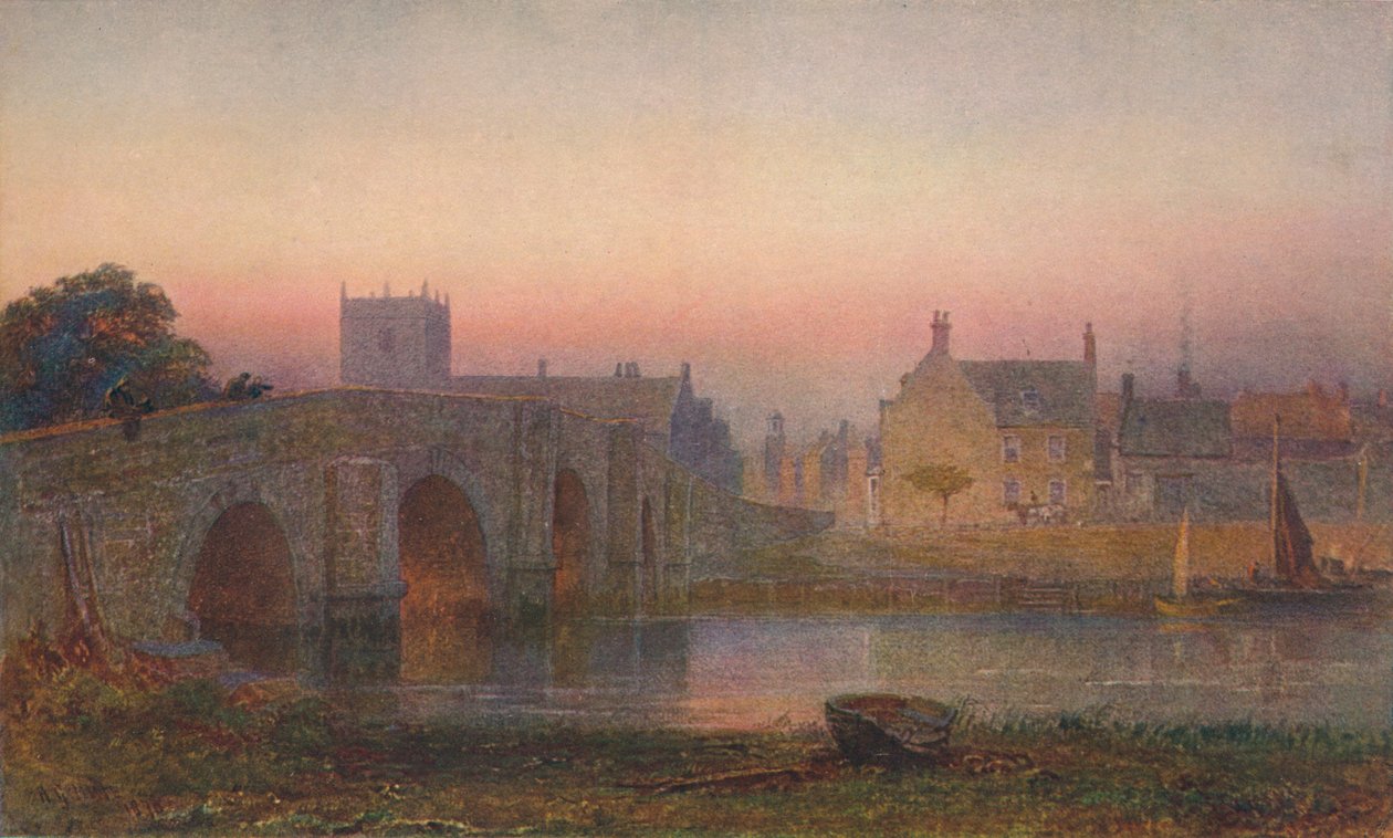 「ウェアハム橋」、c1863、1906 年。 作： ジョージヘンリーハイン