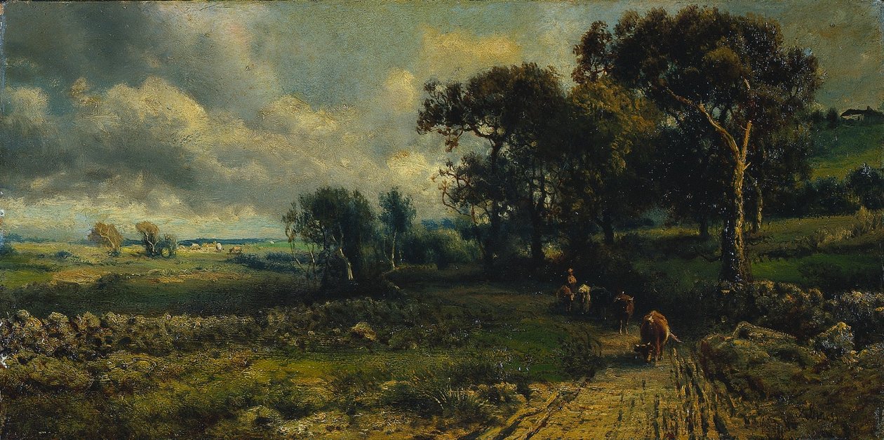 Fleecy Clouds、1881年。 作： ジョージ・イネス
