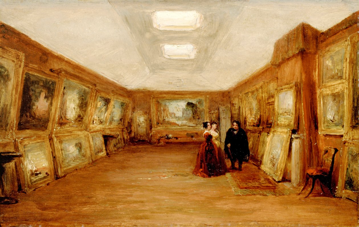 ターナーズ ギャラリーのインテリア: 1851 年以降の作品を展示するアーティスト 作： ジョージ・ジョーンズ