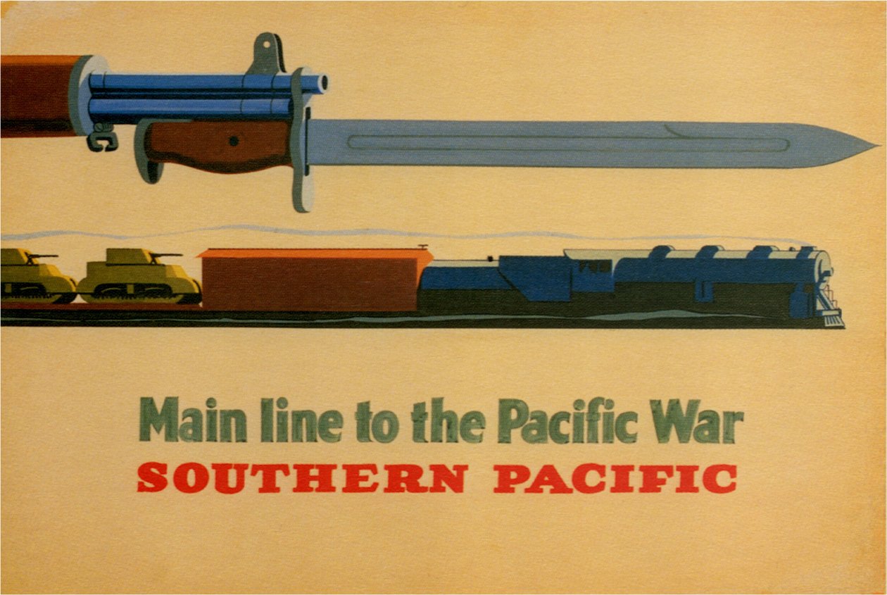 太平洋戦争への本線。 南太平洋鉄道、1945 年 作： ジョージ・ラーナーとライマン・パワー