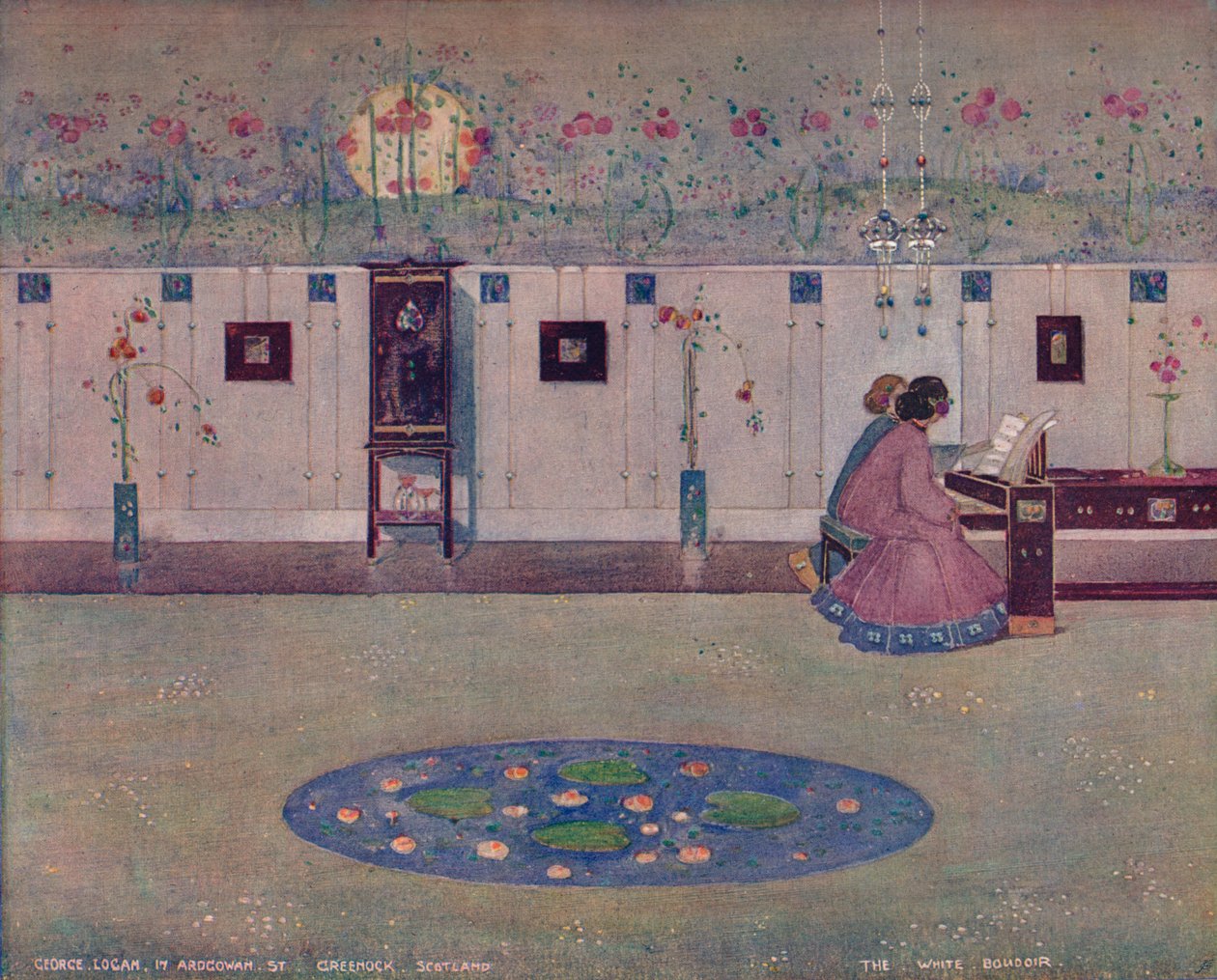 ホワイトブドワール、c1905 作： ジョージローガン