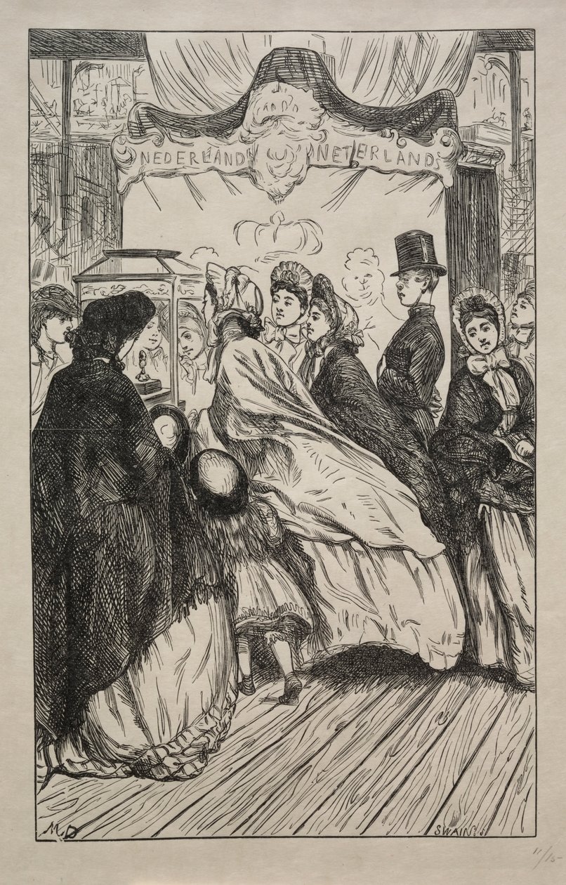 宝石-1862年の大展覧会で。 作： ジョージ・ルイ・パルメラ・ブッソン・デュ・モーリエ