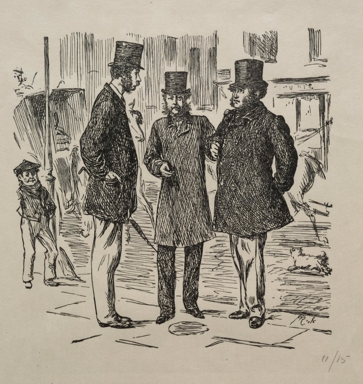 導入前の小さな瞬間、1865年。 作： ジョージ・ルイ・パルメラ・ブッソン・デュ・モーリエ