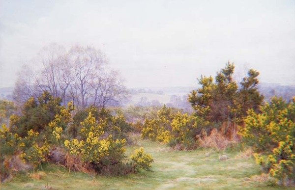 A Surrey Common（水彩画 作： ジョージ・マークス