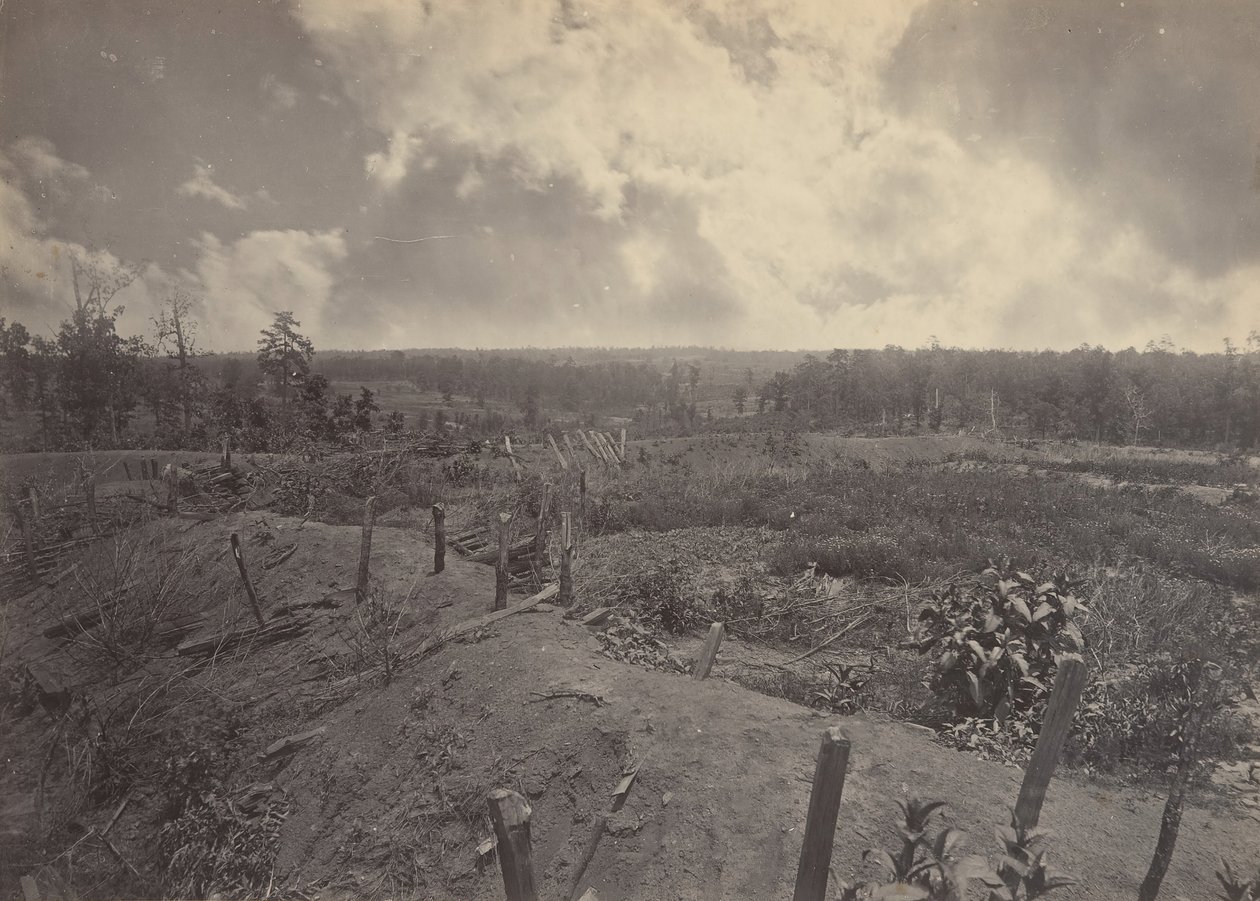 ジョージア州アトランタの戦場、1864 年 7 月 22 日 No. 2、1860 年代。 作： ジョージ・N・バーナード
